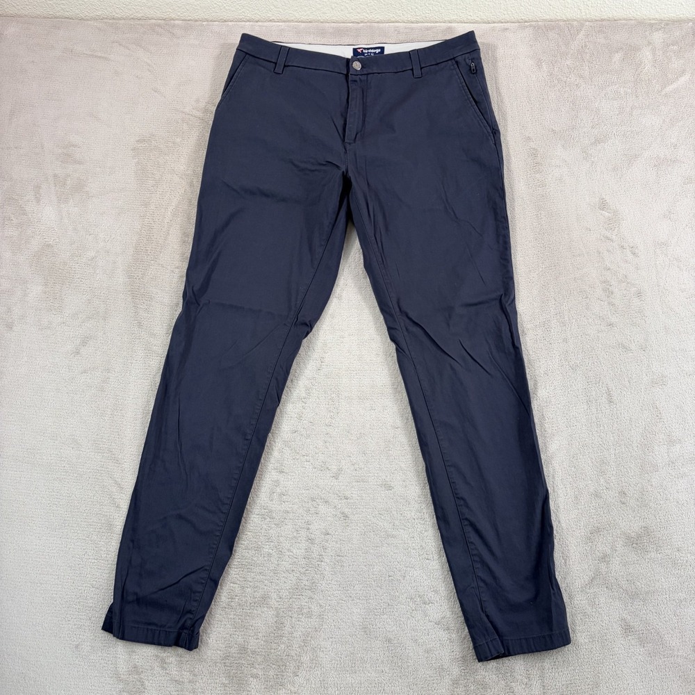 Birddogs Performance Chino Pants Grey Men 34x31‎ Stretch Unlined Golf Trousers